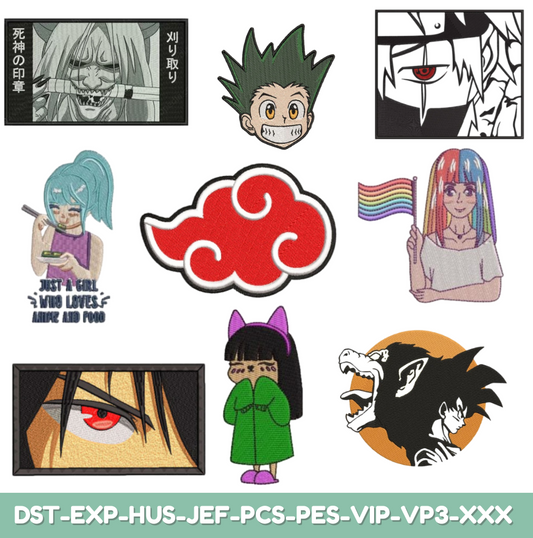 Anime Embroidery Bundle