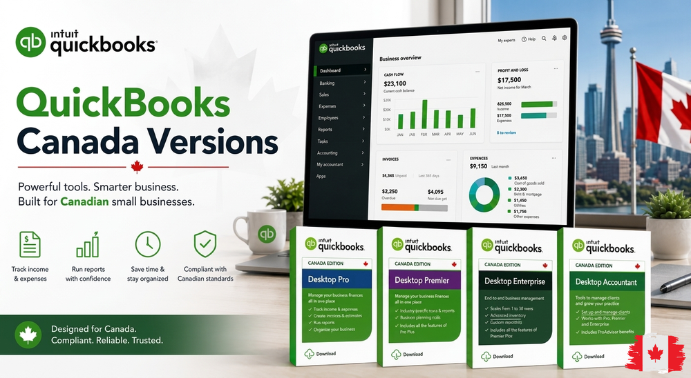 QuickBooks Canada Versions